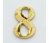 1pc Height 5cm Golden Home Sticker Address Door Label Gold Modern House Number