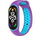 Strap For Xiaomi Mi Band 7 4 3 6 nfc Silicone Wristband Bracelet Replacement For Xiaomi Band 8 7 3 5 6 nfc two-Color TPU Strap