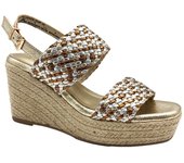 Xti - Sandalias trenzada cuña mujer