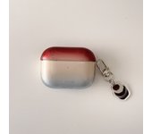Red Blue Transparent Gradient Cute Cake Pendant Earphone Case Cover for AirPods 1 or 2 3 4 AirPods Pro Pro 2