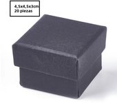 24 Pcs Cardboard Jewelry Boxes 3.54×3.54x1.18 Square Cardboard Box Paper Kraft Paper Gift Packaging Box for Christmas