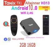 Tanix TX1 Allwinner H313 Android 10.0 TV Stick 4K HDR 2.4G Wifi RAM 1GB 2GB ROM 8GB 16GB Smart Box Mini Game Media Player