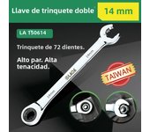 LAOA Double Ratchet Wrench Open Spanner Combination Wrenches Made in Taiwan