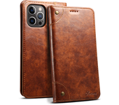EUCAGR Luxury  Leather Magnetic Shockproof Case For iPhone 14 15 13 12 11 Pro Max XS XR SE 2022 8 7 Plus Protective Phone Shell