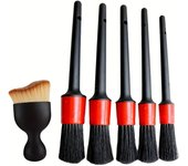 6 Pack Car Wash Care Detail Brush Set for Cleaning Wheels Dashboard Air Vents etc Car Cleaning Brush Auto Accessories