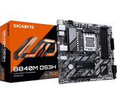 GIGABYTE AMD B840M DS3H Placa base - Procesadores AMD Ryzen 9000, VRM de 8+2+2 fases, hasta 8200 MHz DDR5, 2xPCIe 4.0 M.2, LAN 2.5GbE, USB 3.2 Gen 1
