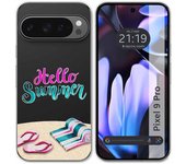 Tumundosmartphone Funda Silicona Transparente para Google Pixel 9 Pro 5G diseño Summer Dibujos