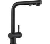 Grifo de Cocina extraible Negro, Grifo de fregadero de Cocina, Grifo de fregadero de Cocina Con 2 Modos de pulverización