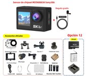 5K Action Camera 4K60FPS Dual IPS Touch LCD DVR EIS 170° 30M Waterproof 5X Zoom Sport Camera With Wireless Mic&Remote Control
