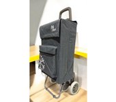 Happy casa Carro Carrito de Compra Plegable Ligero Bolsa Termo 90x30x39cm , Resistente, Plegable, con 4 Ruedas Resistentes, para la Compra de Alimentos, Capacidad de Carga 40 Litros