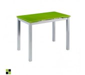MOMMA HOME Mesa de Cocina Extensible - Modelo CALCUTA - Material Cristal Templado/Metal - Medidas 100/140 x 60 x 76 cm Raíz Mesas de Cocina Inicio Muebles de cocina Mesas de cocina rectangulares Mesas de cocina extensibles MommaHome