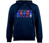 FC BARCELONA SUDADERA CON CAPUCHA HOODIE FLAG TALLA S、TALLA M、TALLA L