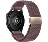 18/20/22 Braided Loop for Garmin venu/3/3s/Forerunner 265S/265/645 Band Elastic Wristband Magnetic Buckle for Garmin vivomove3