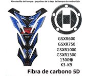 5D Carbon Suzuki Sticker Motorcycle Tank Decal Gsxr600 750 1000 1300 K3 K4 K5 K6 K7 K8 K9