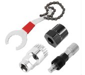 Bicycle Repair Tool Kits Bike Flywheel Removal Chain Breaker Cutter Crank Puller Bike Wrench Cassette Bracket Extractor Sets