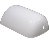 Pantalla de lámpara de escritorio blanca de 22,5 cm, pantalla de vidrio de repuesto para lámpara de banquero, pantalla de lámpara de vidrio, pantalla de lámpara de mesa para lámpara de escritorio