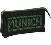 Portatodo Triple Munich "Caviar" 22X12X3Cm (Safta 842310744)