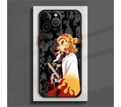 Anime Demon Slayer Column Matte Phone Case For Apple iPhone 15 14 13 12 11 XS Mini Pro Max 8 7 XR X Frosted Translucent