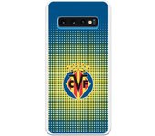 Funda original compatible con Samsung Galaxy S10 - Villarreal escudo fondo trama