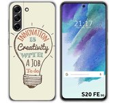 Funda Silicona para Samsung Galaxy S21 FE 5G diseño Creativity Dibujos