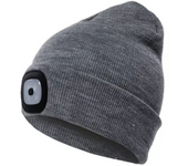 Gorro de DOT con Luz LED, gorro brillante, gorro brillante con Luz, gorro brillante para melocotón Nocturna, gorro brillante.
