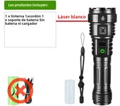 800W Ultra Powerful LED Flashlight White Laser Tactical Flash Light 26650 Rechargeable High Power Torch 2500M Camping Lantern