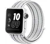 IMATICA LOS PALACIOS - Correa Reloj Compatible Apple Watch 1 2 3 4 5 6 SE (Blanco) Nylon Resistente