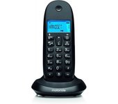 Teléfono Inalámbrico Motorola C1001LB+ - Pantalla Retroiluminada - Identificador de Llamadas