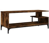 vidaXL Mueble de TV madera de ingeniería acero 102x40x41 cm, Mueble de Salon, Mueble TV, Mueble TV salon, Mesa de TV, Mueble tele