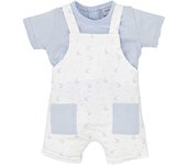 Conjunto de Bebé Niño Babidu en Color Arena de Algodón 100%