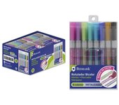 Bismark - BISMARK ROTULADOR BICOLOR METAL + NEON PASTEL 8 COLORES BLISTER 327906