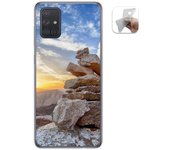 Tumundosmartphone Funda Gel Tpu para Samsung Galaxy A71 5G diseño Sunset Dibujos