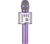 Bonaok Wireless Bluetooth Karaoke Microphone 3-in-1 Portable Handheld Mic Speaker Compatible With All Smartphones Gifts Compatible With Girls Kids Adu