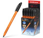 Erichkrause boligrafo u-108 naranja stick - ultra glide technology - tinta color negro (50 uds)