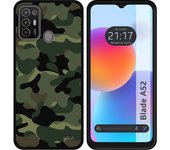 Funda Silicona para ZTE Blade A52 diseño Camuflaje Dibujos