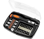 Black+Decker Juego de 40 Piezas para Atornillar con Atornillador de Carraca