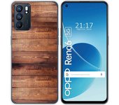 Funda Silicona para Oppo Reno 6 5G diseño Madera 02 Dibujos