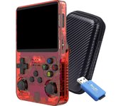 R36S Consola Retro Portátil con 25000 Juegos 26 Emuladores preinstalados 128GB - Mini Consola Portátil Retro con ArkOS 2.0 y Emulationstation - Consolas: PS1, PSP, N64, NDS... HD IPS de 3.5" 640 * 480 1 GB de RAM DDR3L - RetroNG