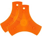 Bra - Pack de Multiusos 3 Funciones en 1, Color Naranja, Rojo, Gris o Verde (Pack 2 Uds), Salvamanteles Silicona Imantado, Protector Sartenes y Manopla, Varios Colores, Utensilio Cocina