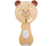 Ventilador de mano mini ventiladores de refrigeración que funcionan con pilas AA, ventilador pequeño con orejas lindas para oficina en casa, viajes, al aire libre y camping, mini ventiladores de