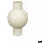 Gift Decor Jarrón Esfera Marrón Claro Acero 15 X 23 X 13 Cm (6 Unidades) - Decoración Hogar