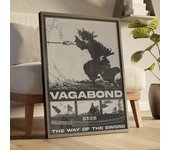 Vintage Japanese Anime Manga Miyamoto Musashi Vagabond Bushido Warrior Art Poster Canvas Painting Wall Prints Picture Home Decor