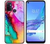 Tumundosmartphone Funda Gel Tpu para Oppo A53 / A53s diseño Mármol 15 Dibujos