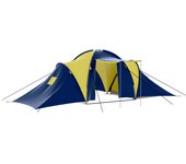 vidaXL Tienda de Campaña para 9 Personas Carpa de Camping Tela Color dark blue and blue,  Azul y amarillo,  Azul y verde y mas