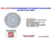 Plato microondas tipo daewo con anclajes 245 mm (l) ref. 00205