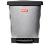 Cubo pedal cubik steel gris 23 l