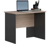 Mesa de Escritorio Estudio Nibis Industrial Color Roble Sonoma y Gris Antracita 100 cm