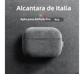 New Soft Suede Leather Earphone Accessories Genuine Leather Earpod Gen 3 Case Cover for Airpods Pro2 for Italy Alcantara
