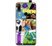 Tumundosmartphone Funda Gel Tpu para Huawei P Smart Z diseño Comic Dibujos