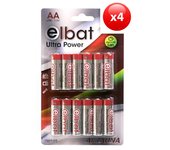 Elbat Pack de 48 Pilas Alcalinas LR6/AA